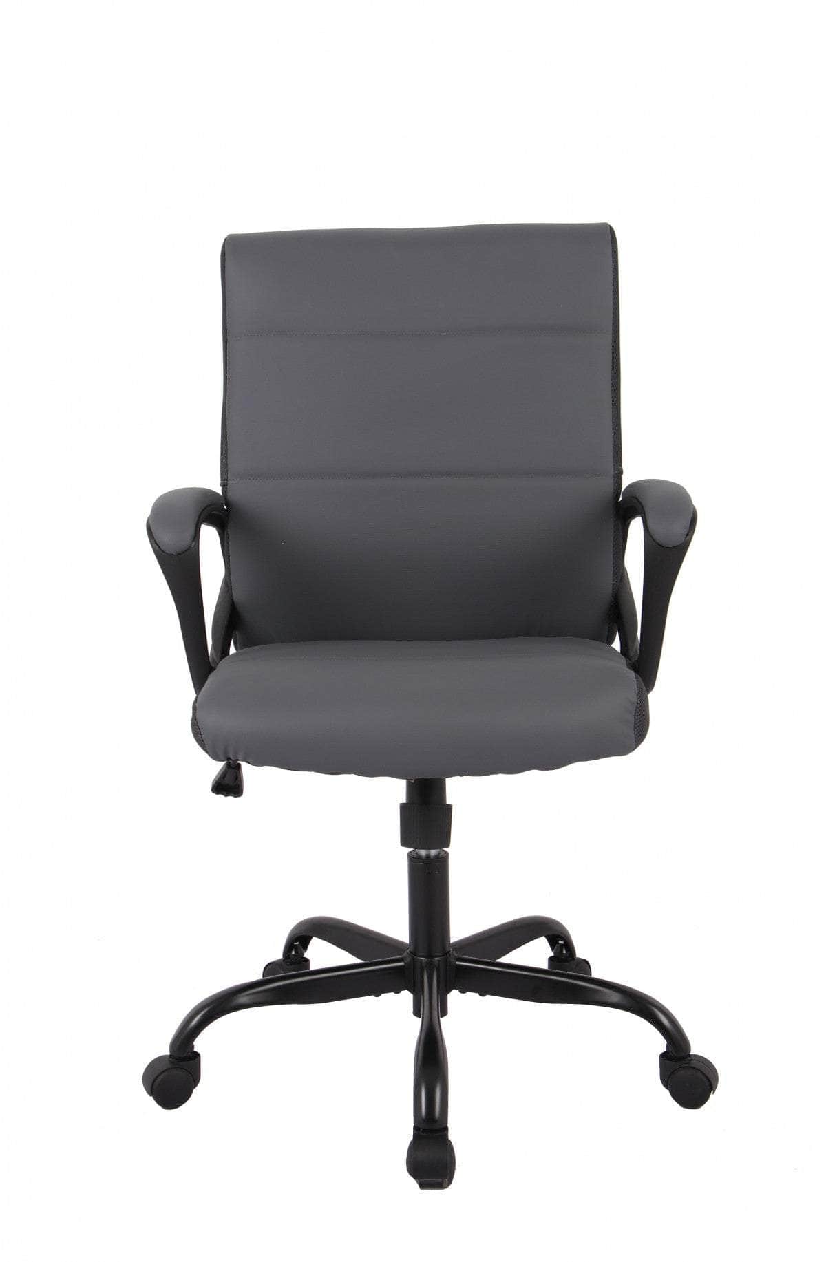 Brassex Inc. Adjustable Height Upholstered Office Chair, image 10