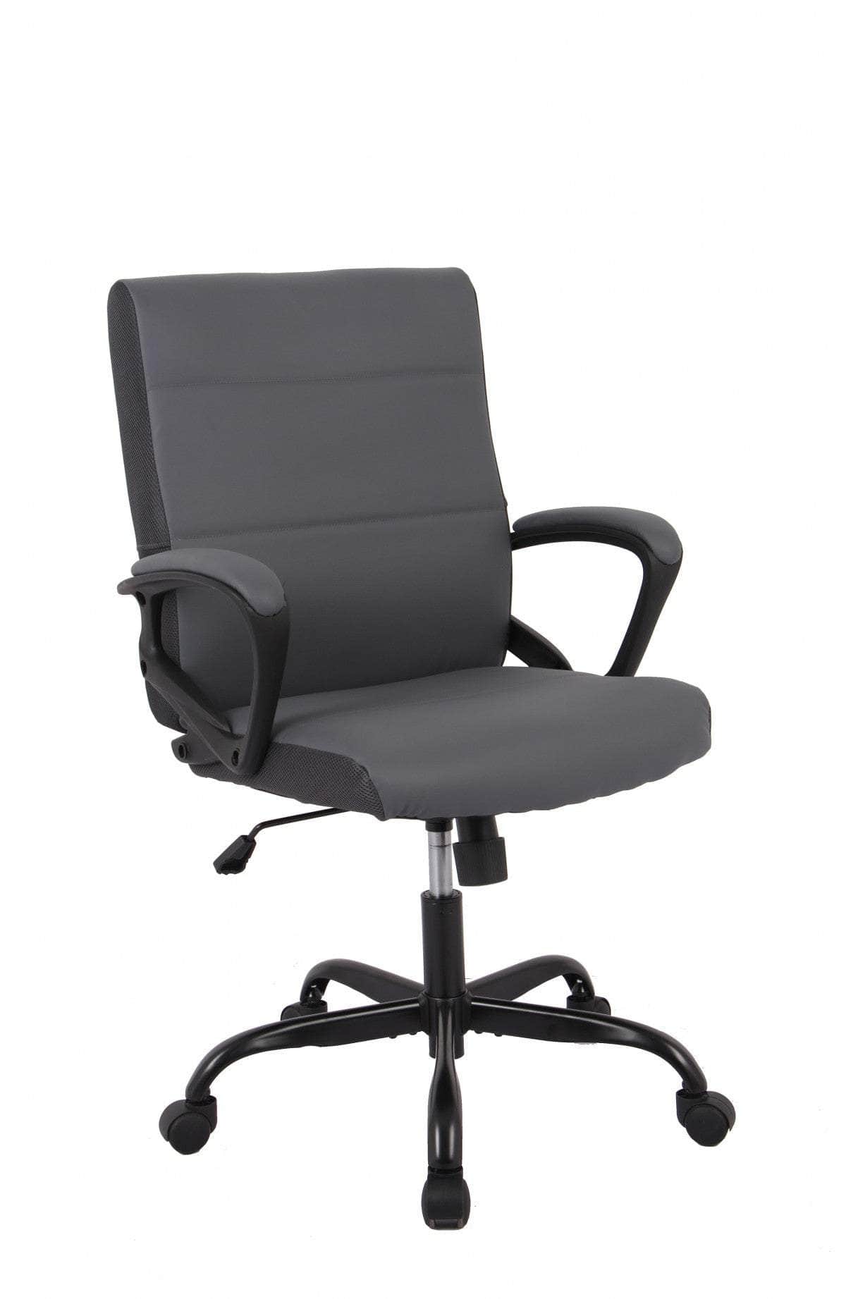Brassex Inc. Adjustable Height Upholstered Office Chair, image 11