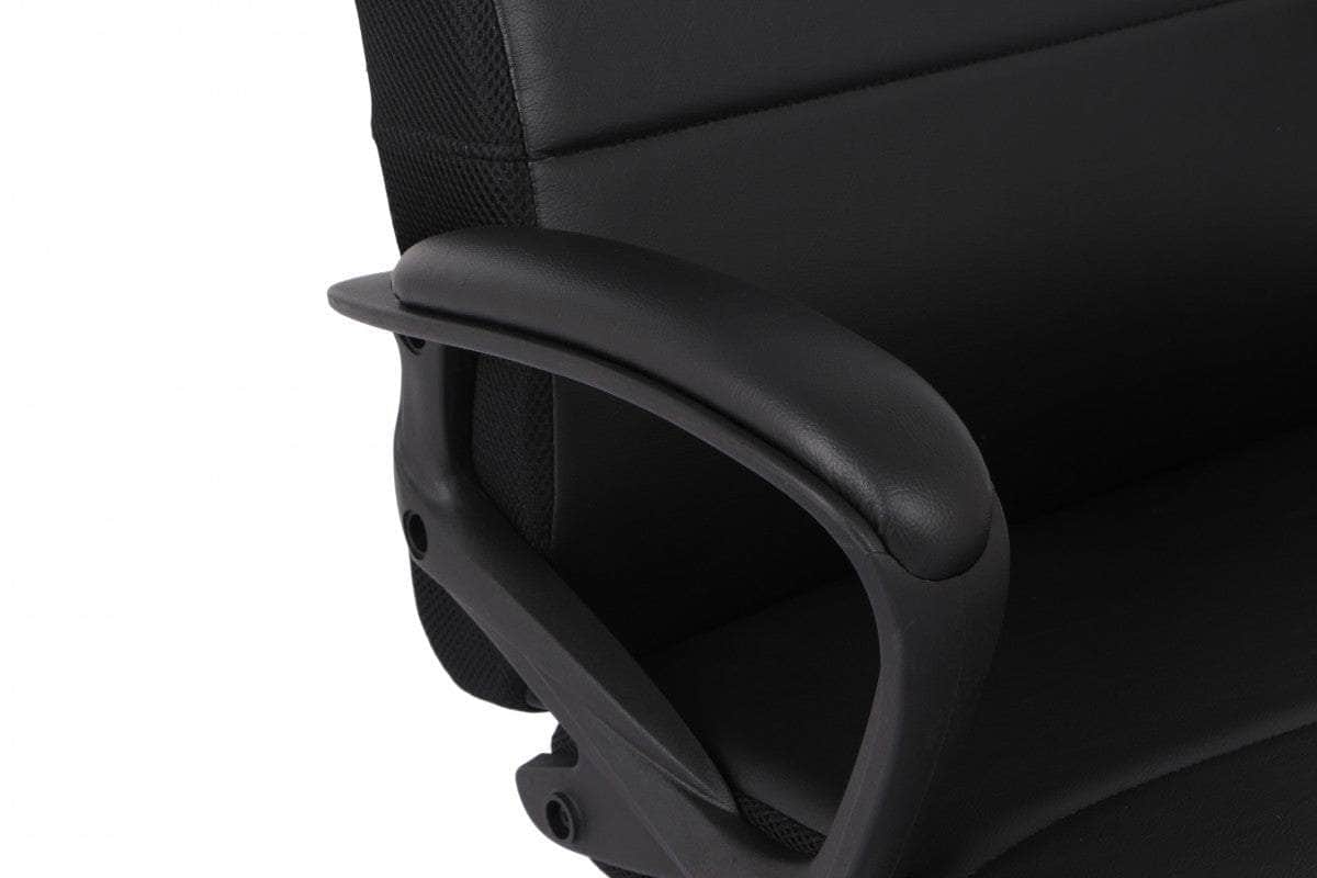 Brassex Inc. Adjustable Height Upholstered Office Chair, image 7