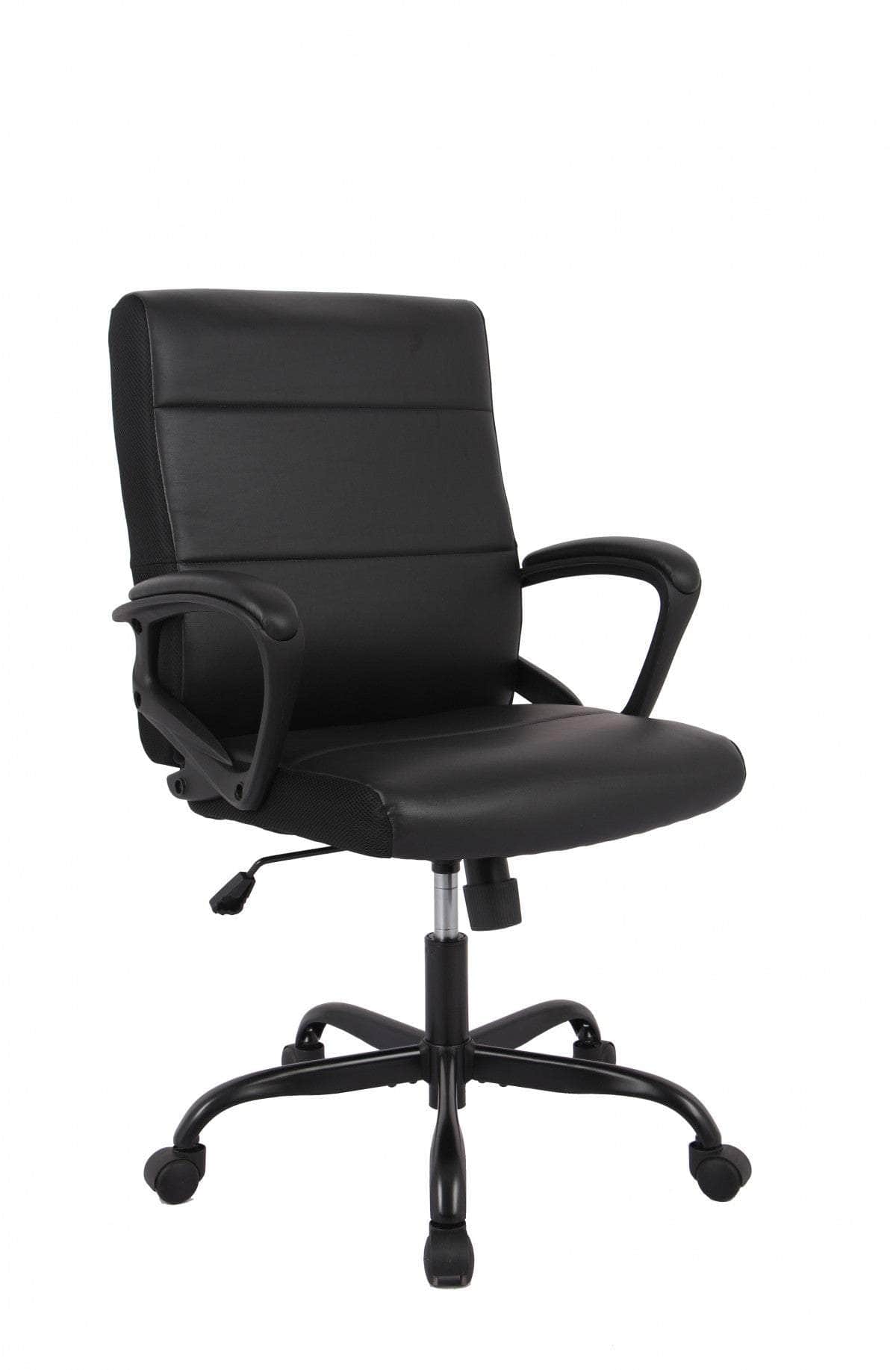 Brassex Inc. Adjustable Height Upholstered Office Chair, image 2