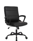 Brassex Inc. Adjustable Height Upholstered Office Chair, image 2