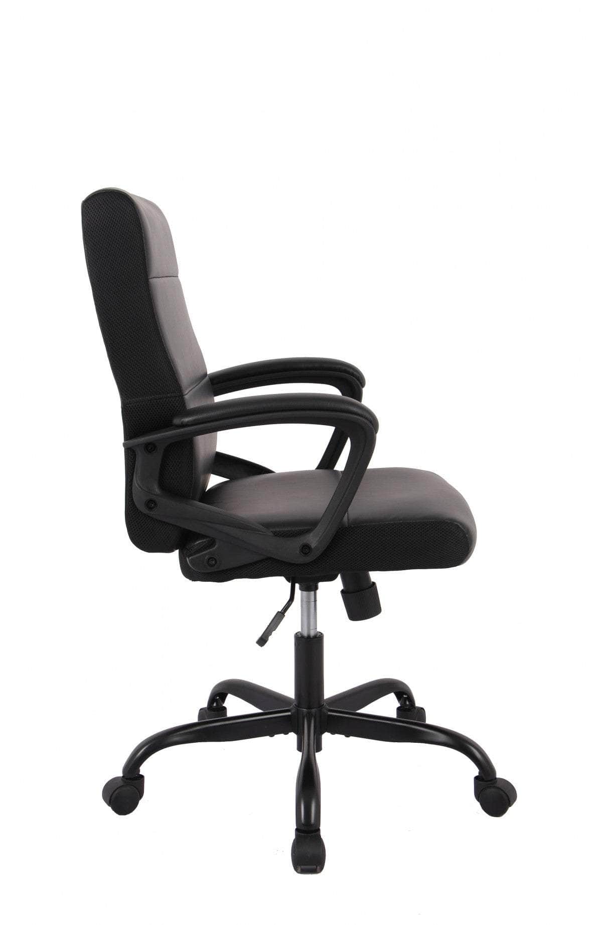 Brassex Inc. Adjustable Height Upholstered Office Chair, image 3