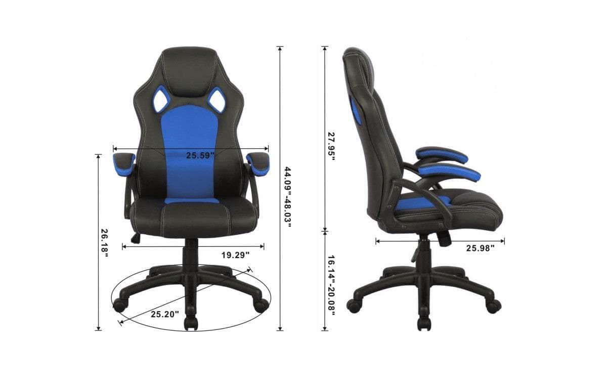 Brassex Inc. Tilt Reclining Gaming Chair, image 4