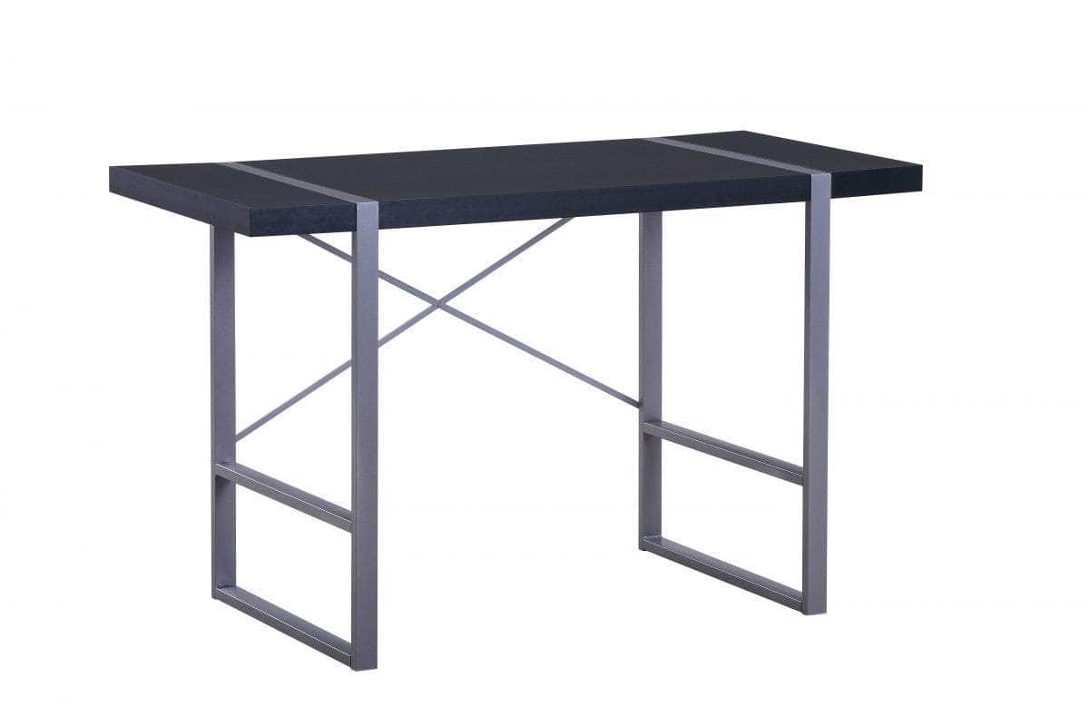 Brassex Inc. Alexis Desk with Metal Frame, image 6