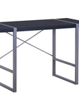 Brassex Inc. Alexis Desk with Metal Frame, image 6