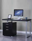 Brassex Inc. Verona Desk with 3 Storage Drawers, image 3
