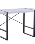 Brassex Inc. Alexis Desk with Metal Frame, image 3