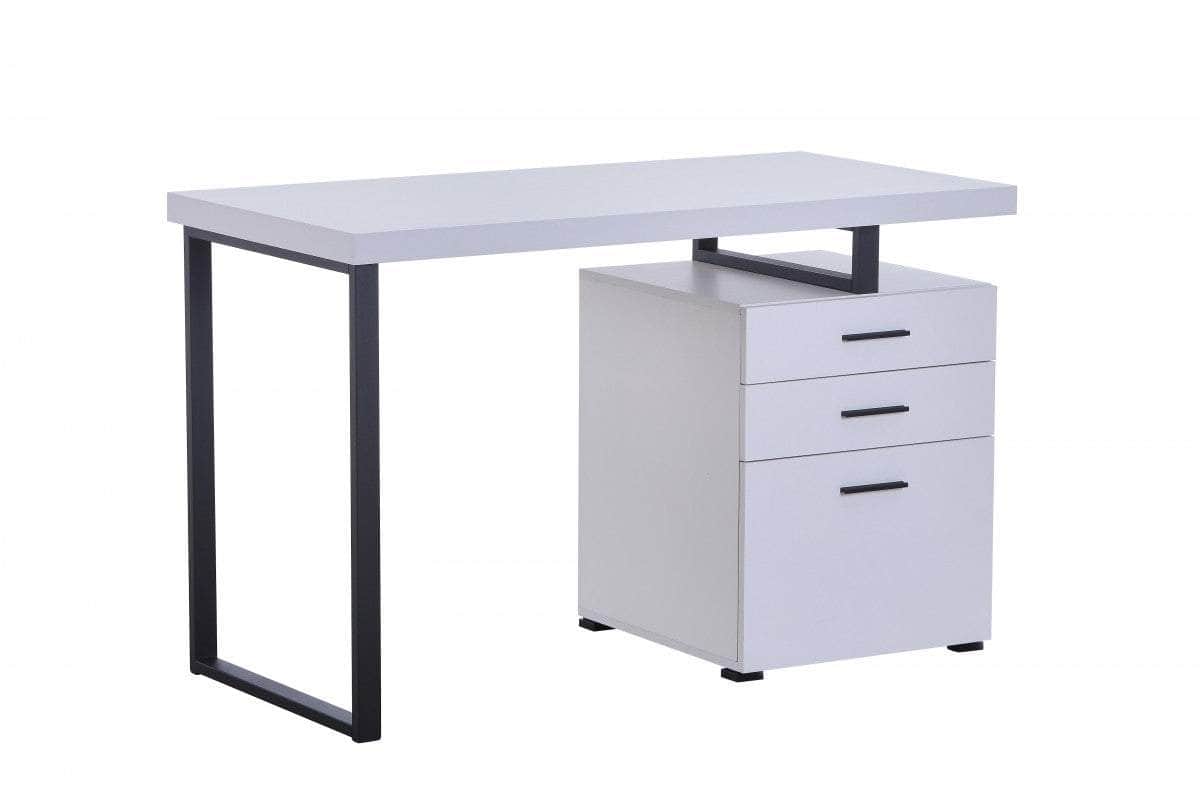 Brassex Inc. Verona Desk with 3 Storage Drawers, image 5