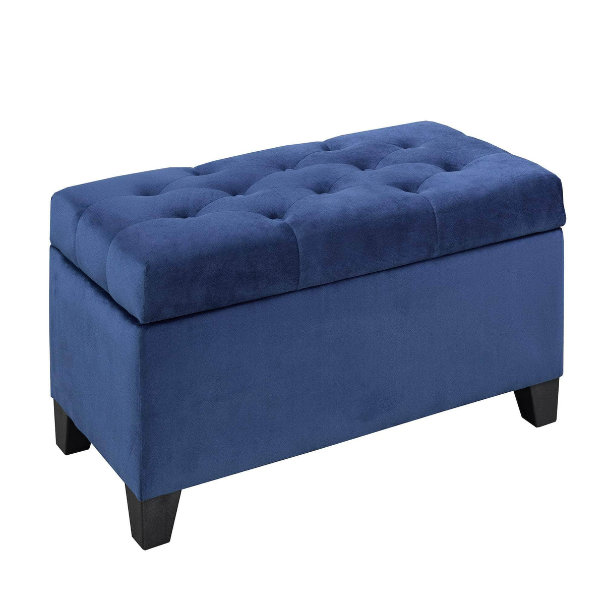 Brassex Inc. Padded Tufted Storage Ottoman, image 3