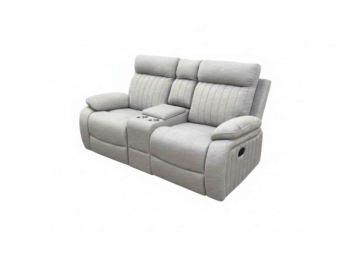 Brassex Inc. Elyse 71.3" Reclining 2 Seater Loveseat with Storage Console, image 4