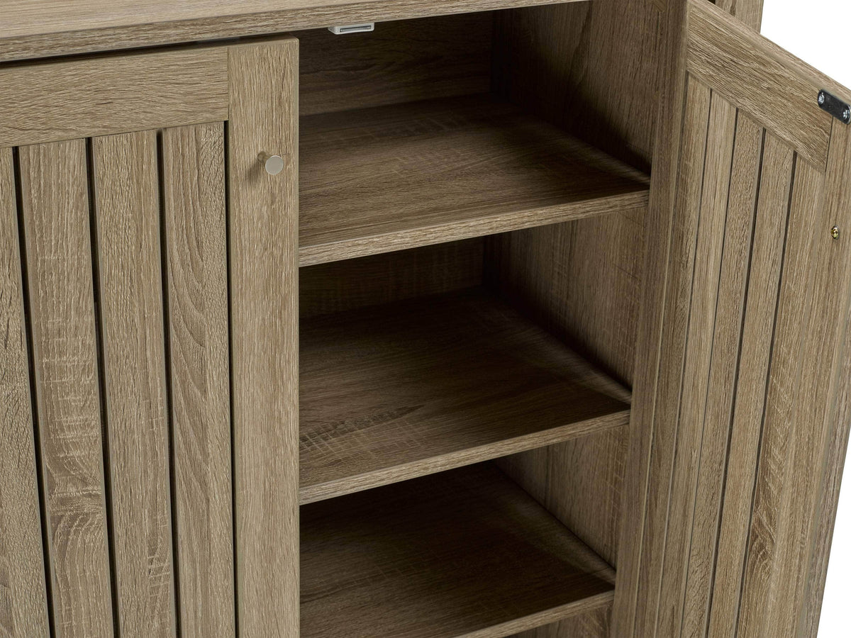 Brassex Inc. Multi Tier Shoe Cabinet with 3 Storage Shelves, image 2