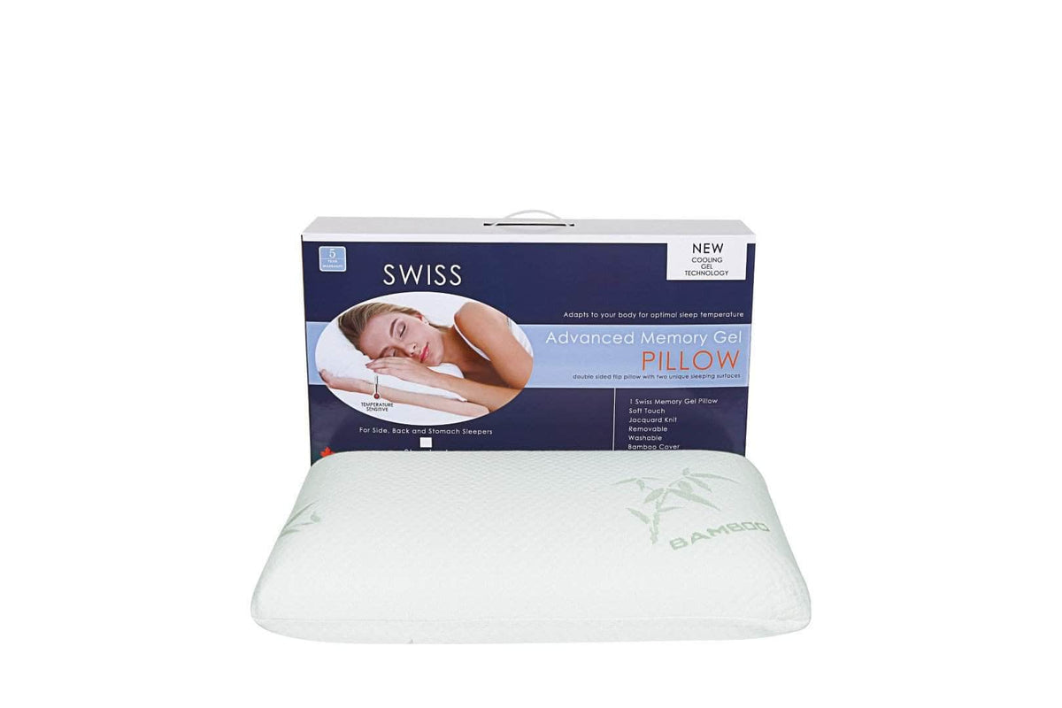 Cotton House Queen Size Bamboo Memory Foam Cool Gel Pillow, image 1