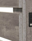 IFDC Charlotte 5 Piece Platform Bedroom Furniture Set in Driftwood Grey, image 2
