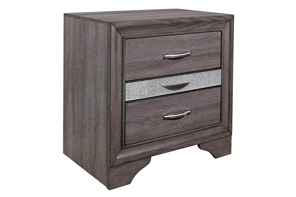 IFDC Harper Seville 5 Piece Storage Platform Bedroom Furniture Set in Weathered Grey, image 8