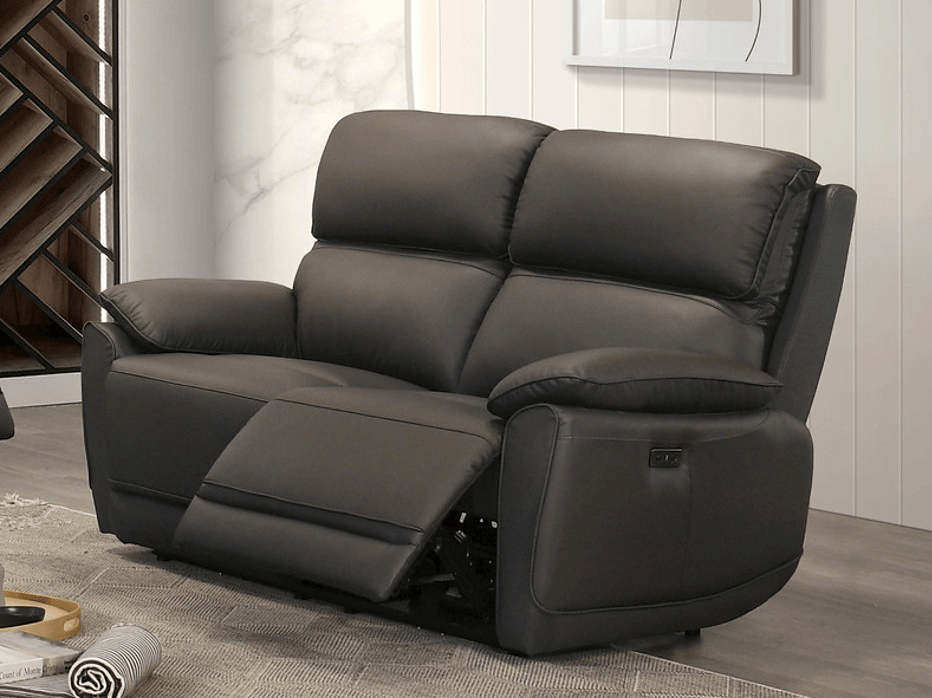 IFDC Beckett 58" Power Reclining Sofa in Leather Match, image 1