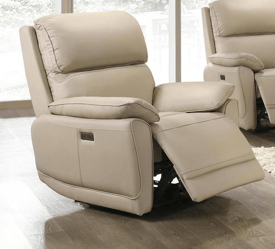 IFDC Beckett 36" Power Reclining Chair in Leather Match, image 3