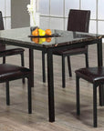 IFDC Pickering 5 Piece Faux Marble Top Dinette Set, image 3