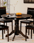 IFDC Enderby 5 Piece Round Pedestal Dining Room Furniture Set, image 3