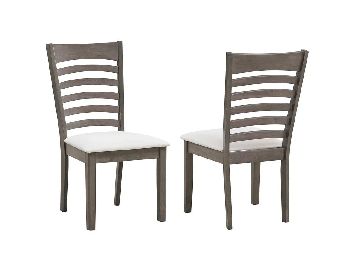 IFDC Kimberley 7 Piece Antique Grey Rectangular Dining Room Furniture Set, image 7