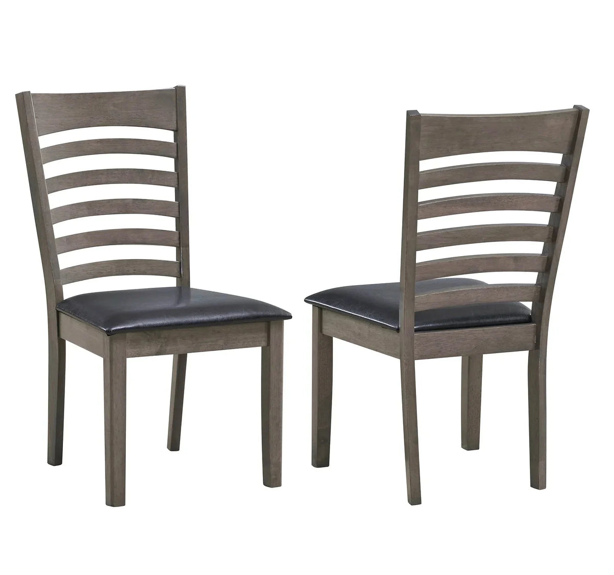IFDC Kimberley 7 Piece Antique Grey Rectangular Dining Room Furniture Set, image 4