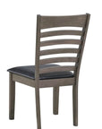 IFDC Kimberley 7 Piece Antique Grey Rectangular Dining Room Furniture Set, image 3