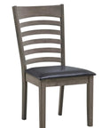 IFDC Kimberley 7 Piece Antique Grey Rectangular Dining Room Furniture Set, image 2