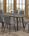 IFDC Langdale 7 Piece Extendable Wooden Rectangular Dining Room Furniture Set, image 2