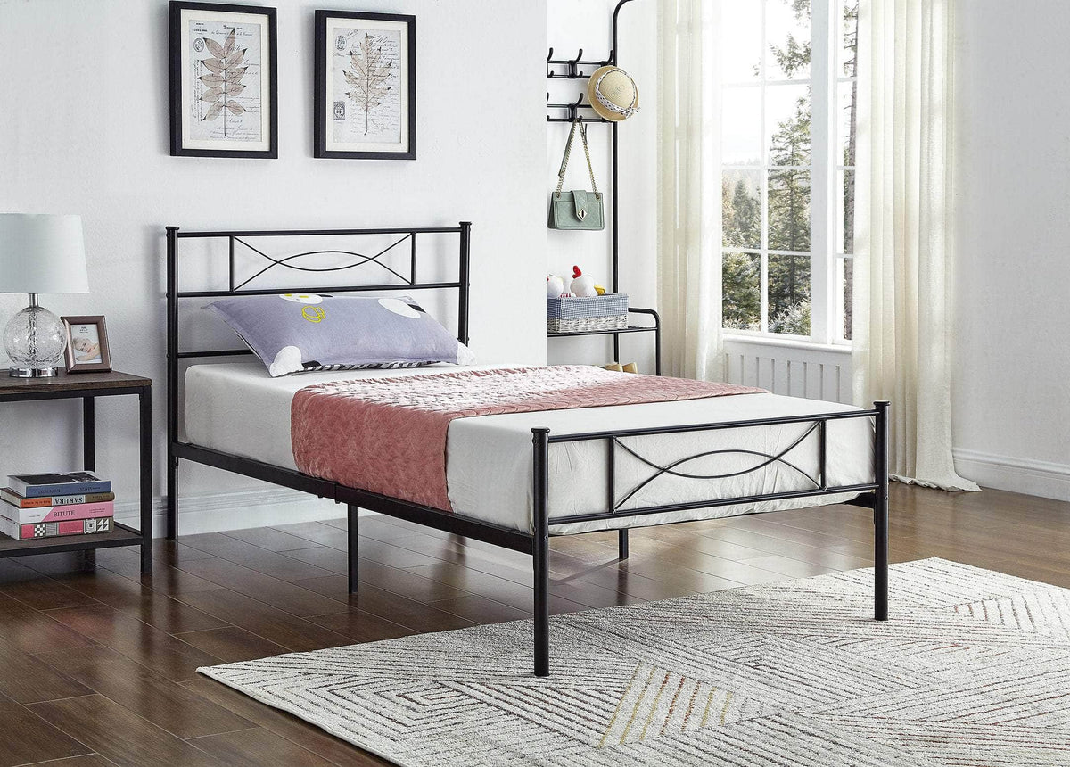 IFDC Brockville Twin Size Metal Platform Bed, image 1