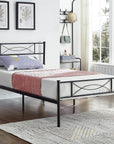 IFDC Brockville Twin Size Metal Platform Bed, image 1