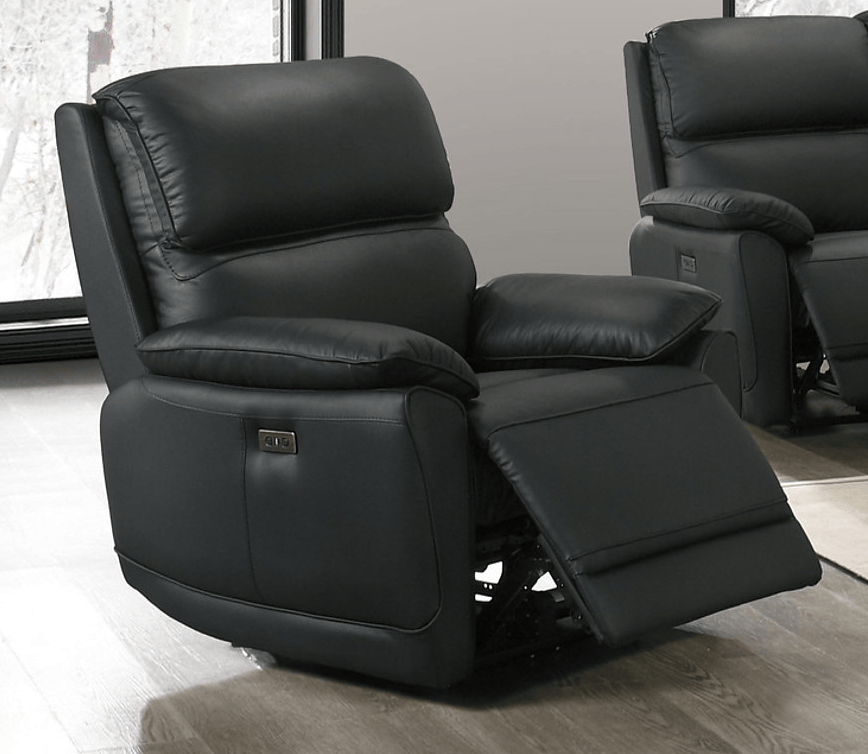 IFDC Beckett 36" Power Reclining Chair in Leather Match, image 2
