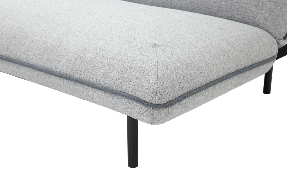 IFDC Georgina Fabric Convertible Sofa Bed with Memory Foam in Light Grey, image 3