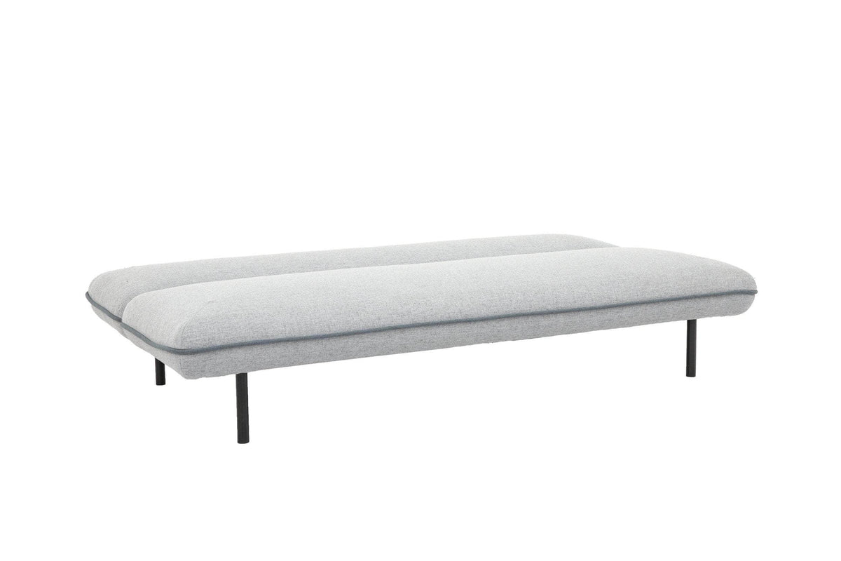 IFDC Georgina Fabric Convertible Sofa Bed with Memory Foam in Light Grey, image 2