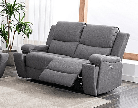 IFDC Mississauga Grey Fabric Power Recliner Living Room Collection, image 4