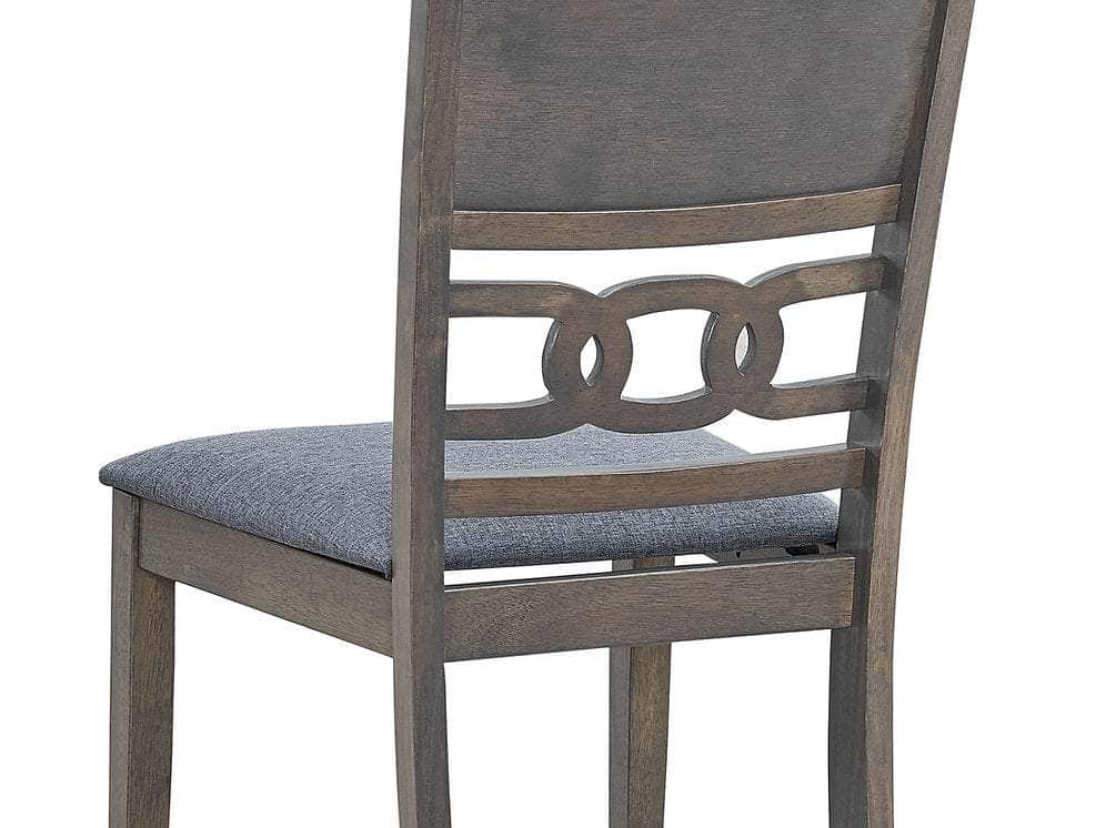 IFDC Coalhurst 5 Piece Round Rubber Wood and Wood Veneers Dining Room Furniture Set, image 8