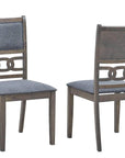 IFDC Coalhurst 5 Piece Round Rubber Wood and Wood Veneers Dining Room Furniture Set, image 6