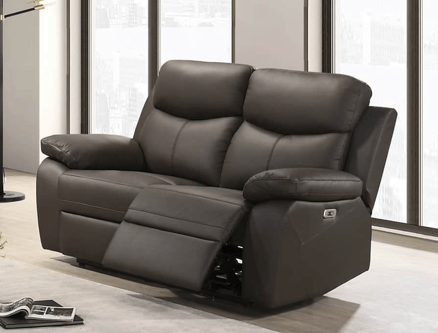 IFDC Winslow 64" Power Reclining Loveseat in Dark Chocolate Leather Match, image 1