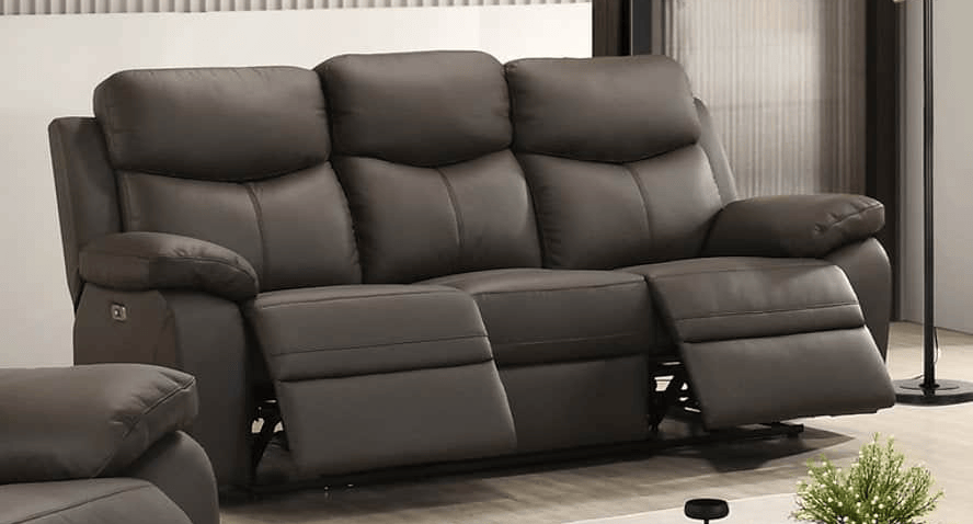 IFDC Winslow 83" Power Reclining Sofa in Dark Chocolate Leather Match, image 1