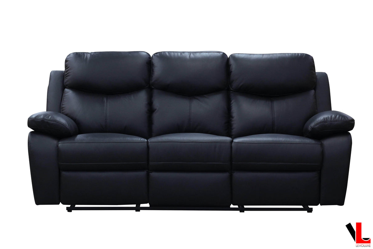 Levoluxe Aveon 83" Pillow Top Arm Reclining Sofa in Leather Match, image 2