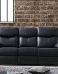 Levoluxe Aveon 83" Pillow Top Arm Reclining Sofa in Leather Match, image 1