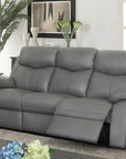 Levoluxe Aveon 83" Pillow Top Arm Reclining Sofa in Leather Match, image 4