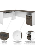 Modubox Norma 71W L Shaped Desk, image 15