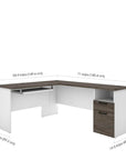 Modubox Norma 71W L Shaped Desk, image 16