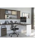 Modubox Norma 71W L Shaped Desk with Hutch, image 12
