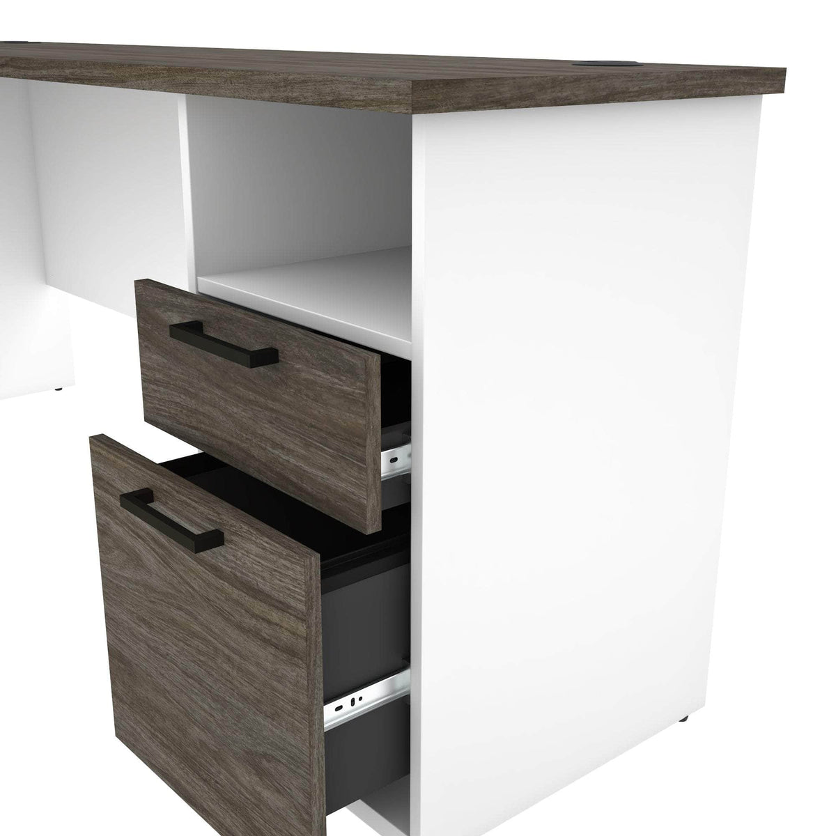 Modubox Norma 71W L Shaped Desk with Hutch, image 20