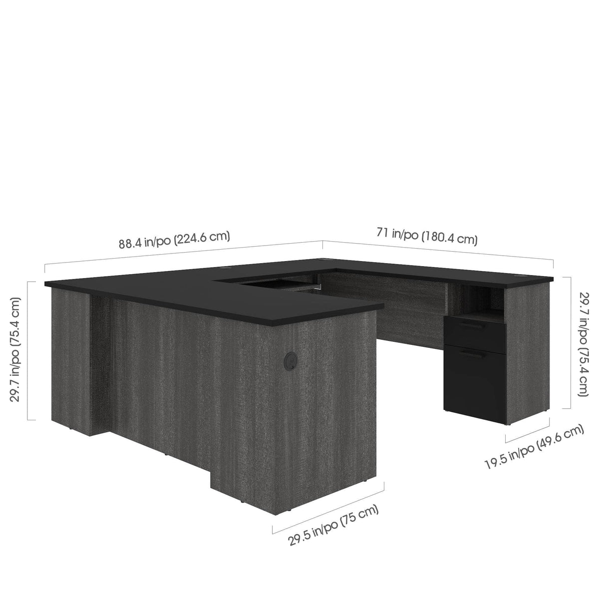 Modubox Norma 71W U Or L Shaped Desk, image 5
