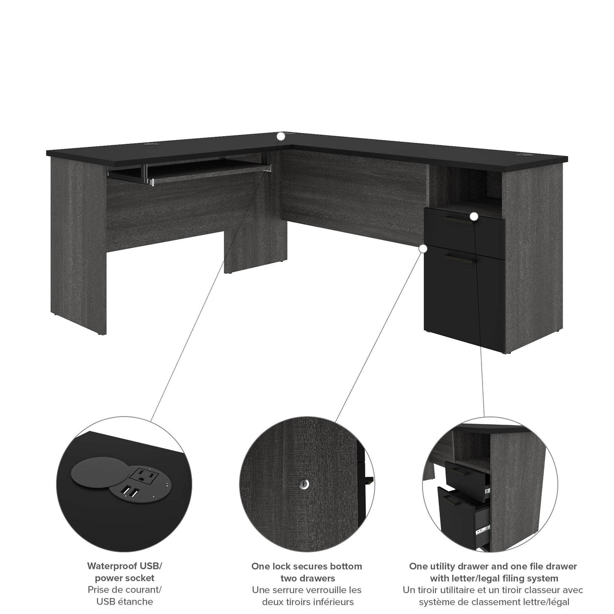 Modubox Norma 71W U Or L Shaped Desk, image 6