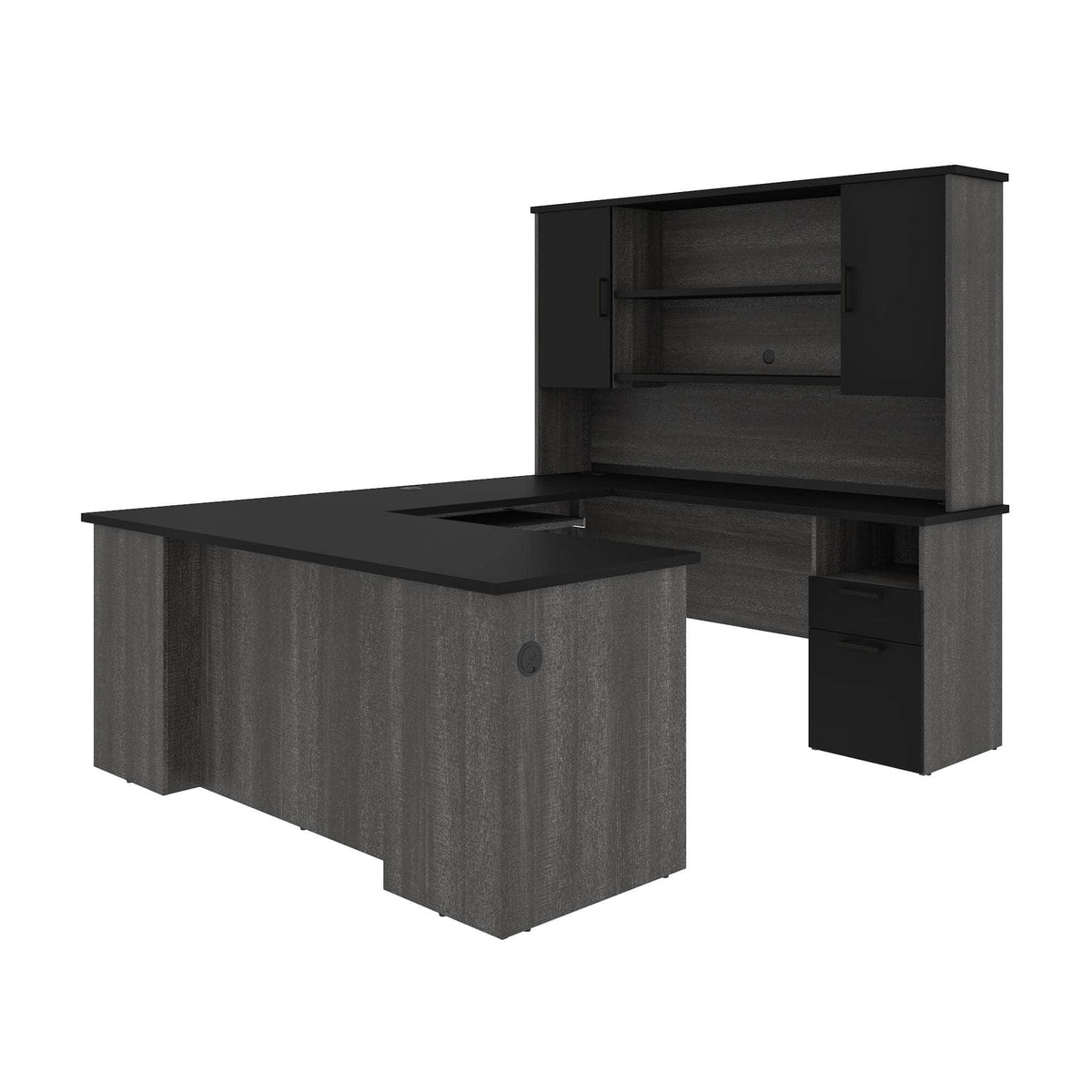 Modubox Norma 71W U Or L Shaped Executive Desk with Hutch, image 3
