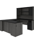 Modubox Norma 71W U Or L Shaped Executive Desk with Hutch, image 3