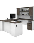 Modubox Norma 71W U Or L Shaped Executive Desk with Hutch, image 8