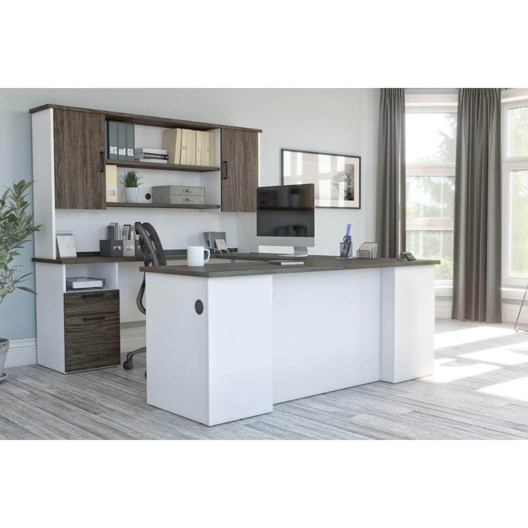 Modubox Norma 71W U Or L Shaped Executive Desk with Hutch, image 7